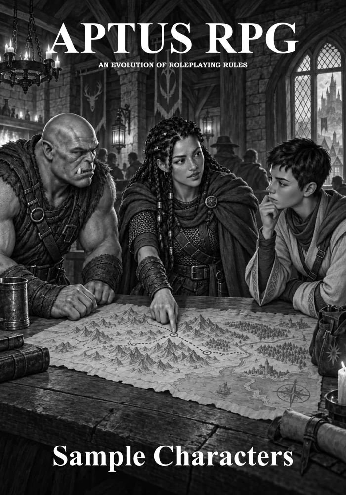 APTUS RPG Sample Characters cover